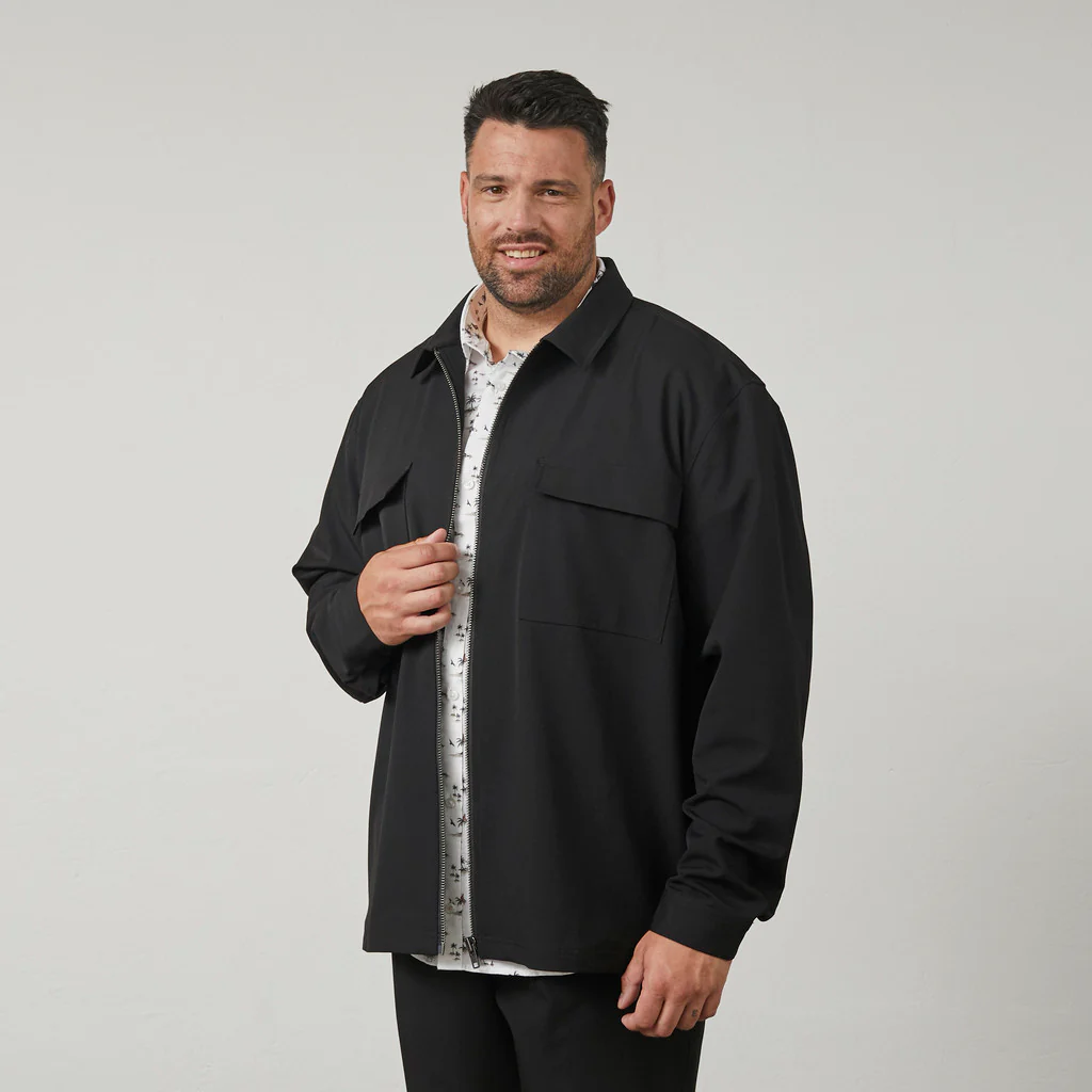 Full zip overshirt suit style - Image 2